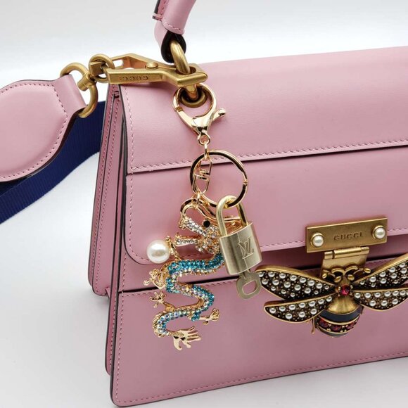 Authentic Louis Vuitton Lock & Key with unbranded Bagcharm, Keycharm, Keychain - Picture 2 of 7